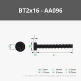 BT2 Socket Head Cap Self Tapping Screws (SHCS)