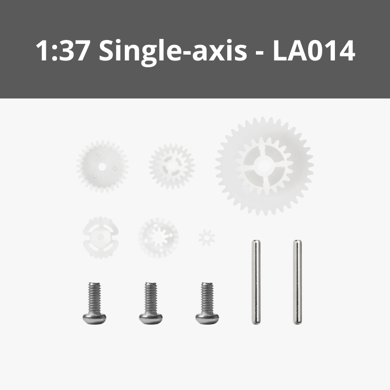 Single-axis Plastic Reduction Gear Kit