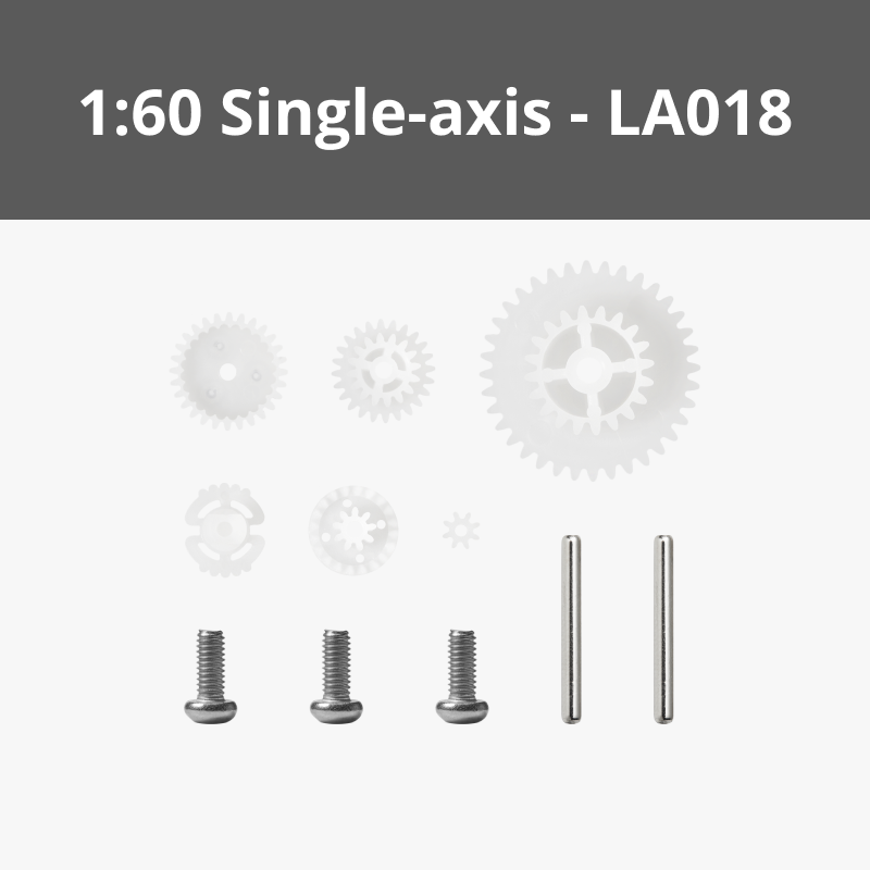 Single-axis Plastic Reduction Gear Kit