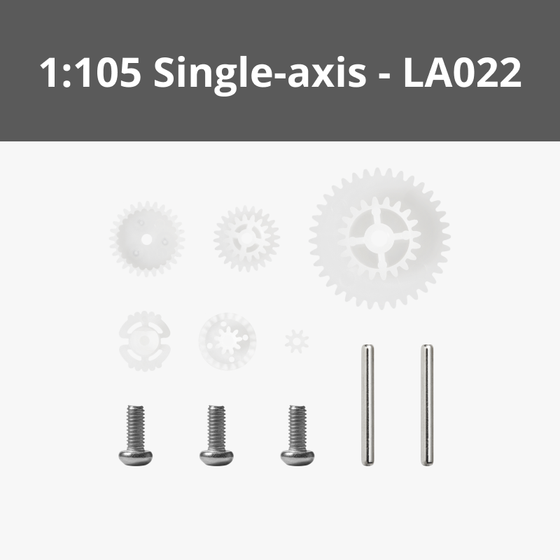 Single-axis Plastic Reduction Gear Kit