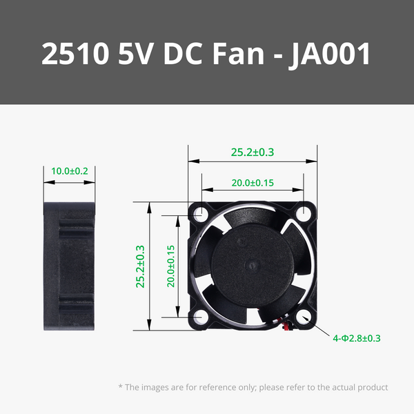 2510 5V DC Fan with SH1.0 Connector