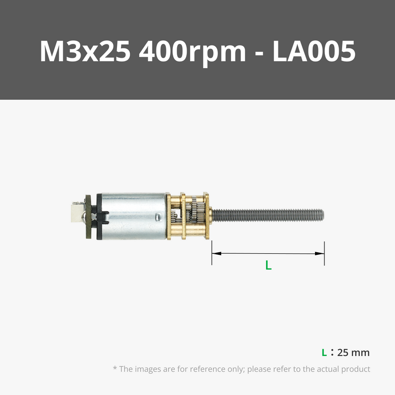 N20 M3 Threaded Shaft Reduction Gear Motor