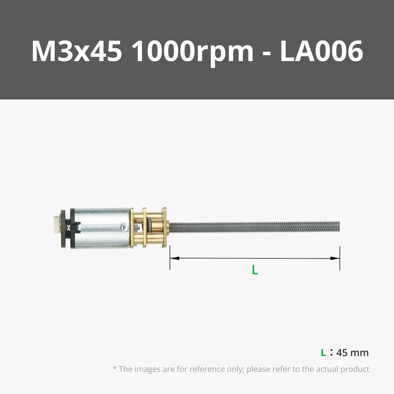 N20 M3 Threaded Shaft Reduction Gear Motor