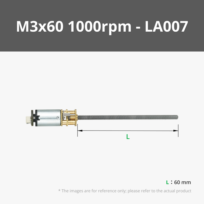 N20 M3 Threaded Shaft Reduction Gear Motor